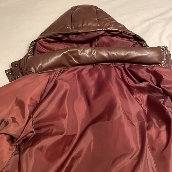 Boohoo brown puffer jacket - Picture 3 of 5